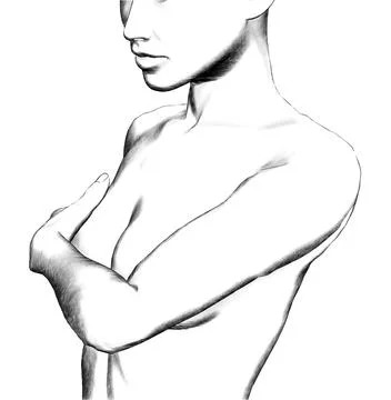 Breast Exam by Hank Grebe, computer graphics イラスト素材