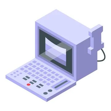 Breast examination icon isometric vector. Ultrasound pregnant Illustrazione stock