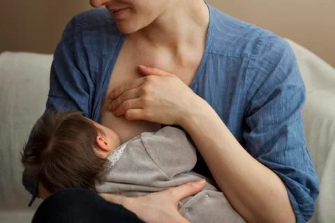 Breast-feeding Foto stock