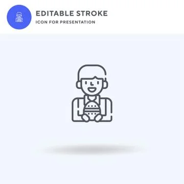 Breast icon vector, filled flat sign, solid pictogram isolated on white, logo Stock Illustration