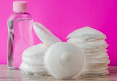 Breast pads close-up 스톡 사진