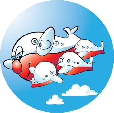 Breastfeeding airplane 스톡 일러스트