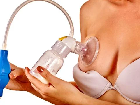 Breastfeeding problems low milk supply. Illustrazione stock