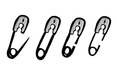 Breastpin, Vector Doodle Style, Hand Draw Sketch Stock Illustration