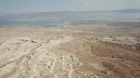 Breath-taking Landscape of Massada Stock Footage 303827015