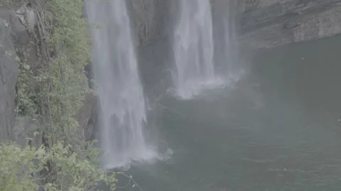 Breath Taking Waterfall in India Stock Footage 272465488