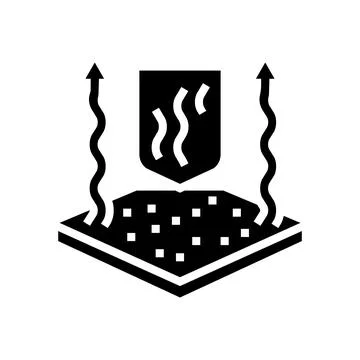 Breathable fabric glyph icon vector illustration Stock Illustration