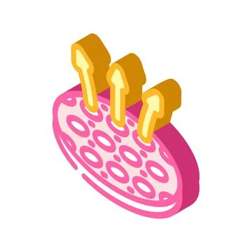 Breathable fabric isometric icon vector illustration Stock Illustration