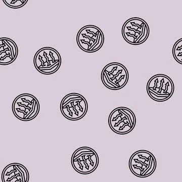Breathable fabric label product caution line seamless pattern 스톡 일러스트
