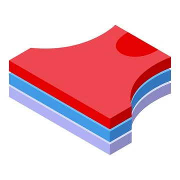 Breathable fabric layers creating a comfortable and functional textile Stock Illustration