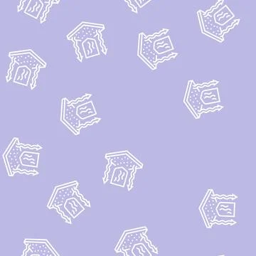 Breathable fabric line seamless pattern Illustrazione stock