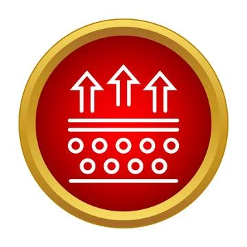 Breathable fabric material with air circulation icon Stock Illustration