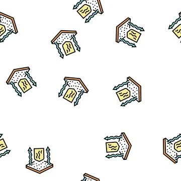 Breathable fabric vector seamless pattern Illustrazione stock