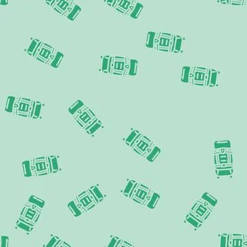 Breathable hiking backpack glyph vector seamless pattern 库存插图