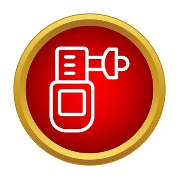 Breathalyzer device icon for alcohol testing 스톡 일러스트