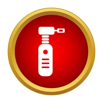 Breathalyzer device icon for alcohol testing Illustrazione stock