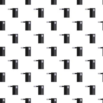Breathalyzer measuring alcohol level repeating seamless pattern Stock Illustration
