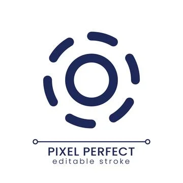 Breathe animation effect pixel perfect linear ui icon Stock Illustration