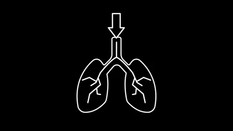 Breathe icon animation 動画素材 315181530