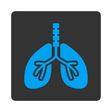 Breathe System Rounded Square Button Stock Illustration