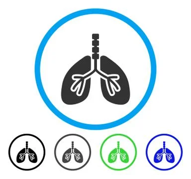 Breathe System Rounded Vector Icon Stock Illustration