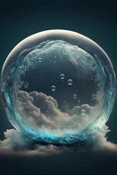 Breathing bubble Stock Illustration