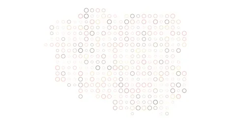 Breathing Dots Form Map of Poland Stock Footage 311956761