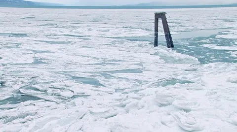 Breathing Sea Ice 2 Stock Footage 8992456