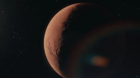 Breathtaking 3D animation of Mars’ red deserts Stock Footage 301523331