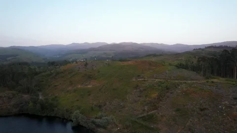 Breathtaking 4K Drone View Over Douro Valley’s River and Mountains Stock Footage 314524830