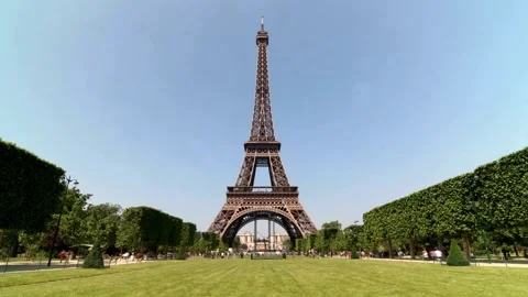 Breathtaking Aerial &amp; Ground Views of the Eiffel Tower, Paris Stock Footage 303304380