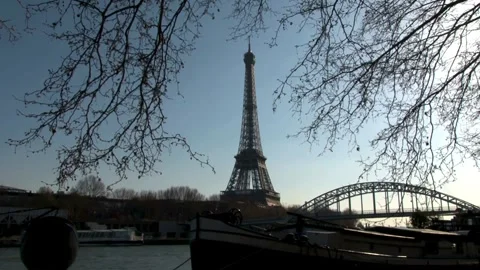 Breathtaking Aerial &amp; Ground Views of the Eiffel Tower, Paris Stock Footage 303304407