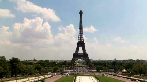 Breathtaking Aerial &amp; Ground Views of the Eiffel Tower, Paris Stock Footage 303304411