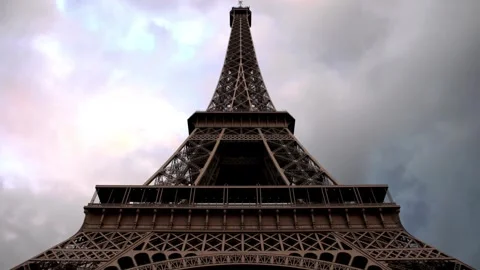 Breathtaking Aerial &amp; Ground Views of the Eiffel Tower, Paris Stock Footage 303304528
