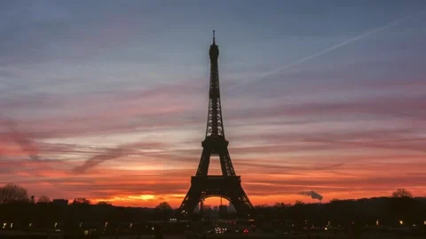 Breathtaking Aerial &amp; Ground Views of the Eiffel Tower, Paris Stock Footage 303304657
