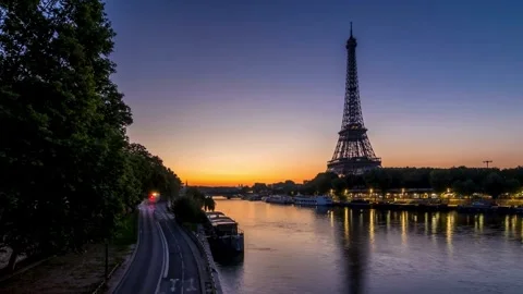Breathtaking Aerial &amp; Ground Views of the Eiffel Tower, Paris Stock Footage 303304663