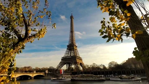 Breathtaking Aerial &amp; Ground Views of the Eiffel Tower, Paris Stock Footage 303304721