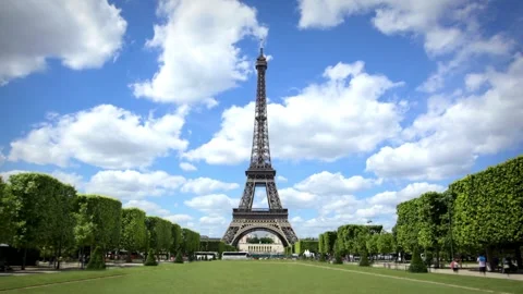 Breathtaking Aerial &amp; Ground Views of the Eiffel Tower, Paris Stock Footage 303304735