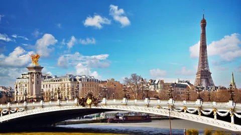 Breathtaking Aerial &amp; Ground Views of the Eiffel Tower, Paris Stock Footage 303304819