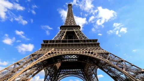 Breathtaking Aerial &amp; Ground Views of the Eiffel Tower, Paris Stock Footage 303304836