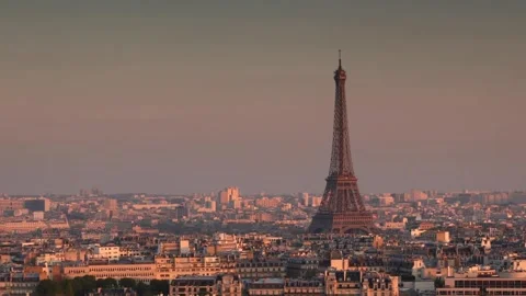 Breathtaking Aerial &amp; Ground Views of the Eiffel Tower, Paris Stock Footage 303304916