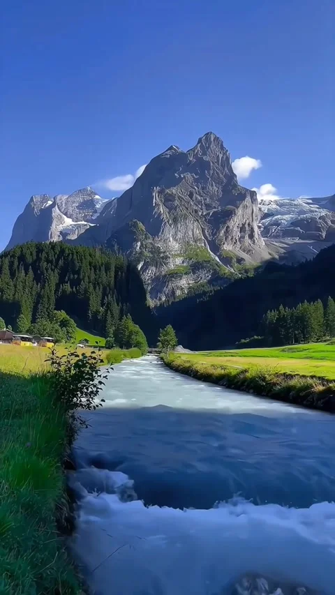 Breathtaking aerial view of dramatic mountains Stock Footage 280191848