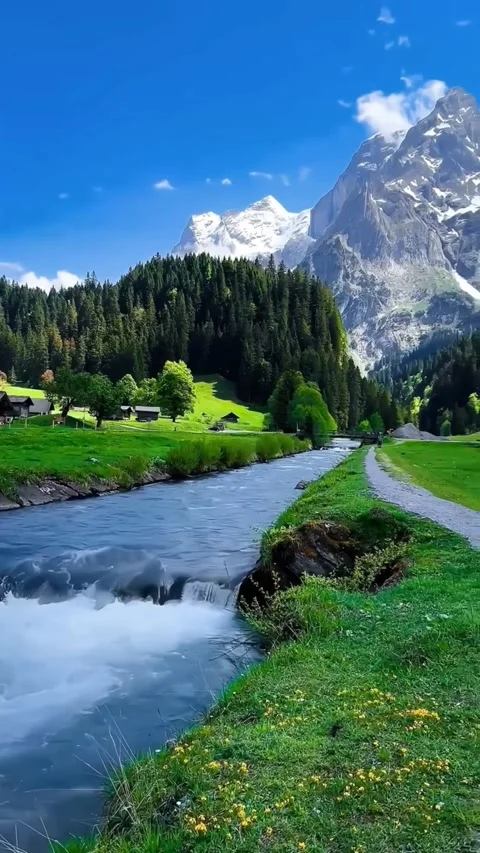 Breathtaking aerial view of dramatic mountains Stock Footage 280191871