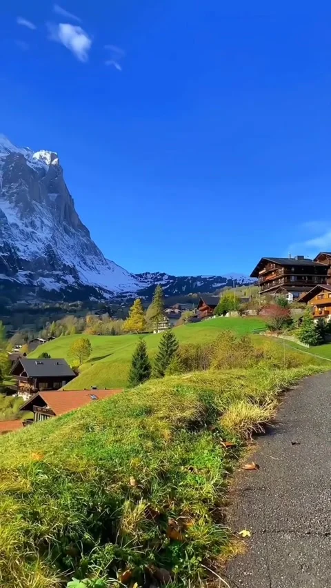 Breathtaking aerial view dramatic mountains Stock Footage 280191886