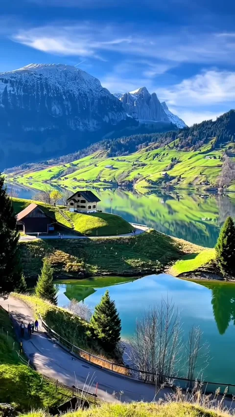 Breathtaking aerial view of dramatic mountains Stock Footage 280192006