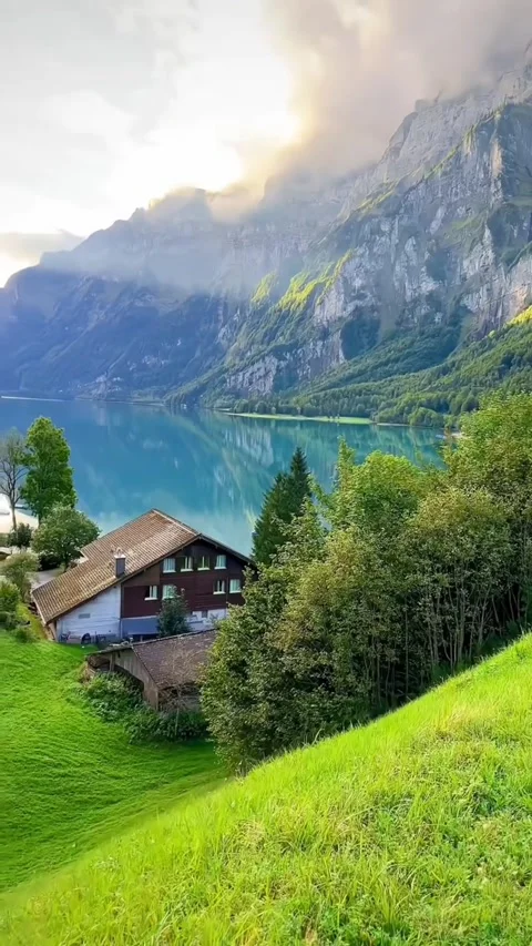 Breathtaking aerial view of dramatic mountains Stock Footage 280192193