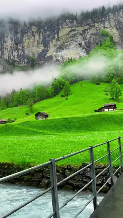 Breathtaking aerial view dramatic mountains Stock Footage 280192595