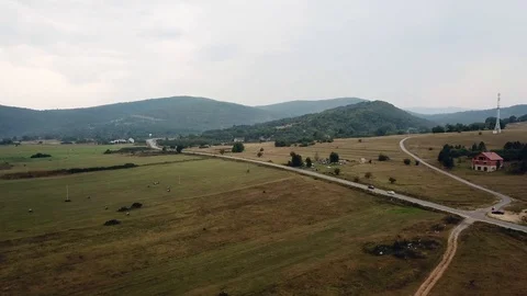 Breathtaking Aerial View Of The Valley, Plitvice National Park Stock Footage 95162017
