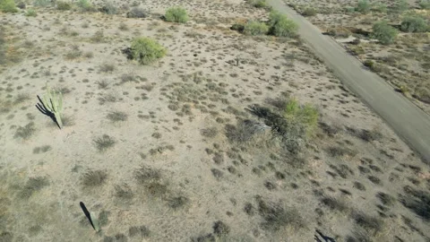 Breathtaking Aerial Views of the Apache Junction Desert Video stock 303041376