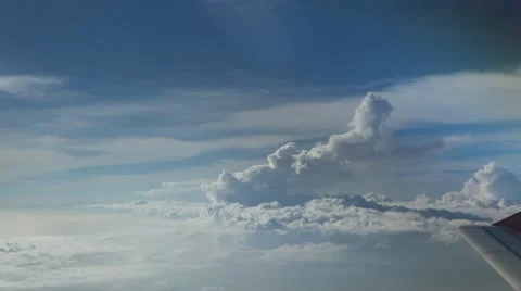Breathtaking Airplane View, Fields, Beautiful Mountains, Incredible Clouds Vídeos de archivo 9460095